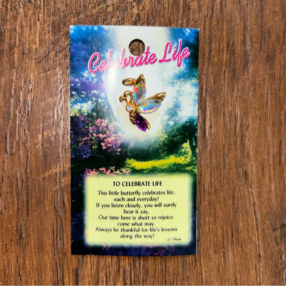 Celebrate Life Butterfly Pin